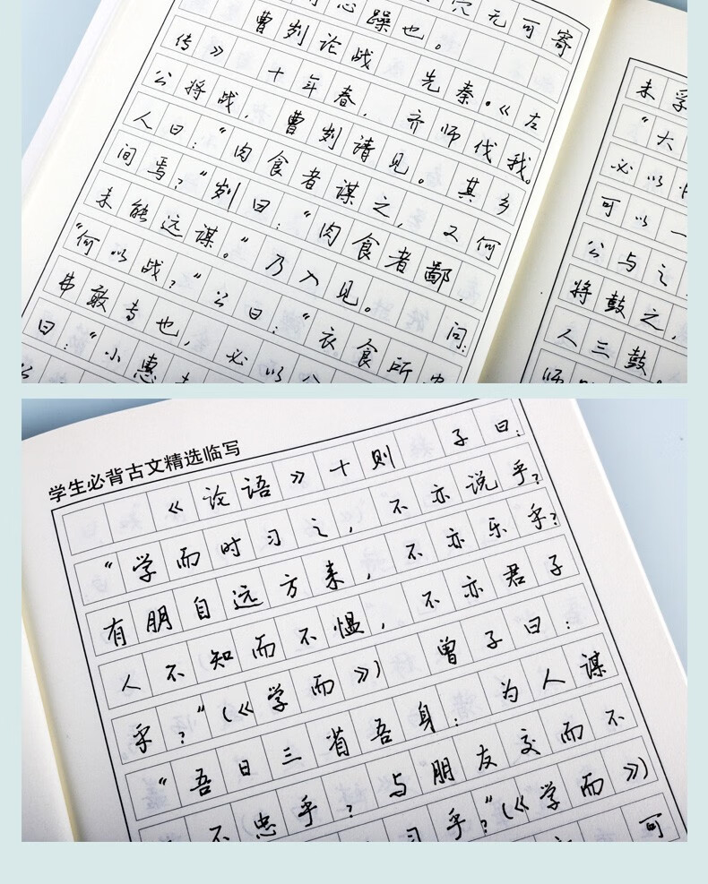 學生背古文精選硬筆行書字帖 中小學生練字字帖 上海大學出版社》