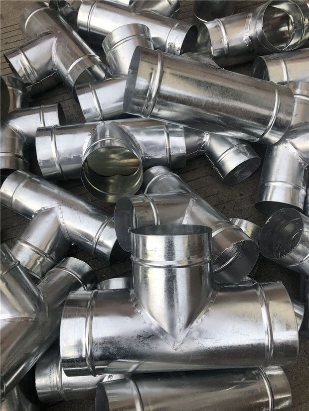 彦驰白铁皮t三通排烟管排气换气扇浴霸排气管排风管三通接头80400mm