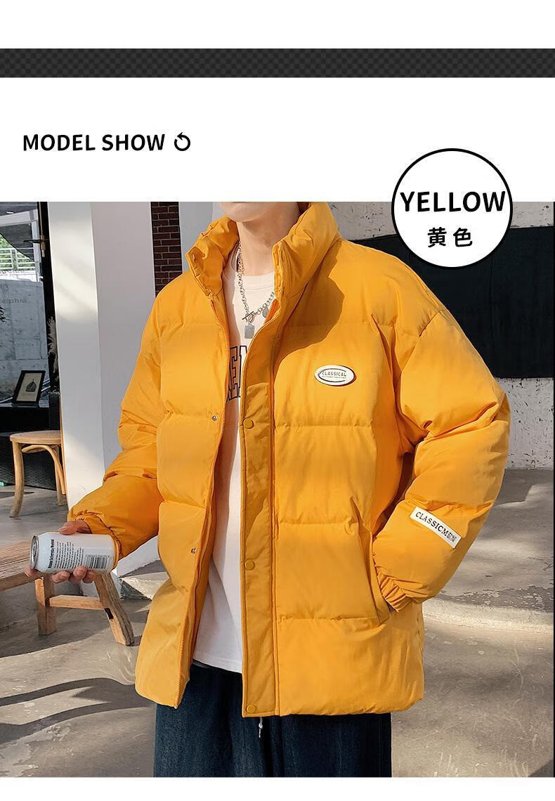 夏花纸马王一博同款羽绒棉服男女冬季潮牌防寒加厚保暖棉衣棉袄情侣