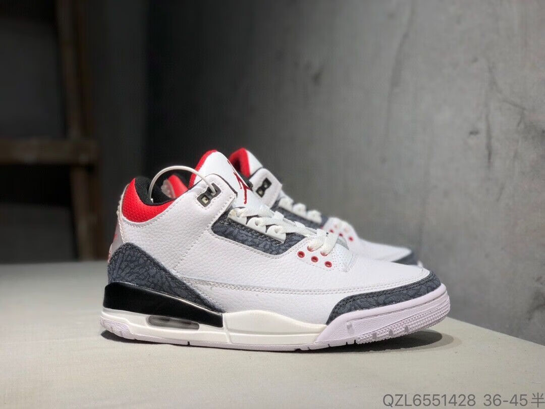 air aj3白橙小湖人 爆裂纹 篮球鞋运动鞋板鞋男鞋女鞋ck9246-108 白橙