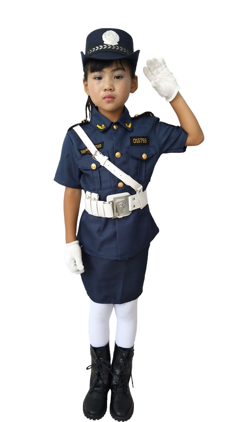 小孩子穿的警察儿童警官服警察服儿童小警察三军仪仗队海升旗手鼓乐队