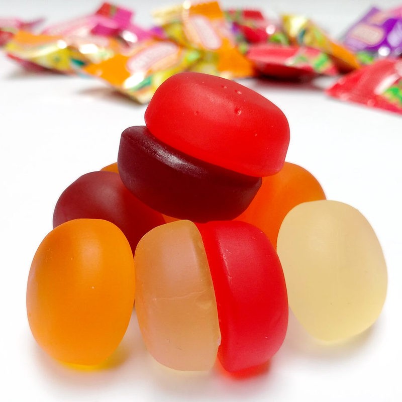 100g袋包装果汁糖水果味软糖儿童qq糖果零食婚庆年货苹果味100g10袋