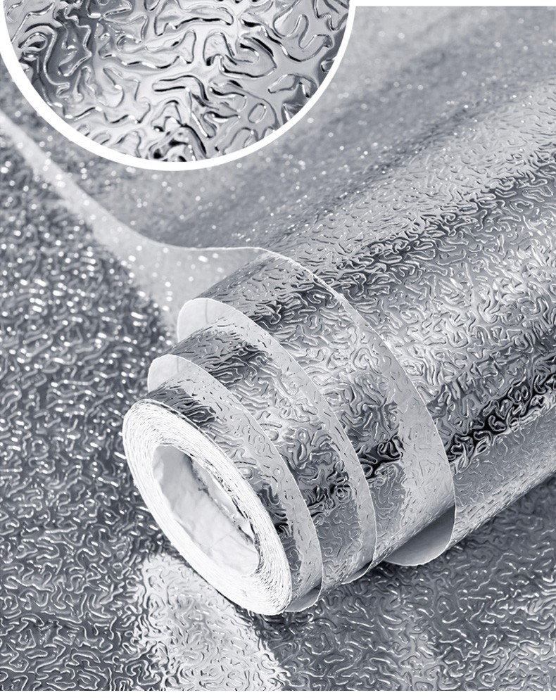 5米装环保加厚橱柜铝箔纸墙贴厨房灶台防油贴纸锡纸防油防水自粘墙纸