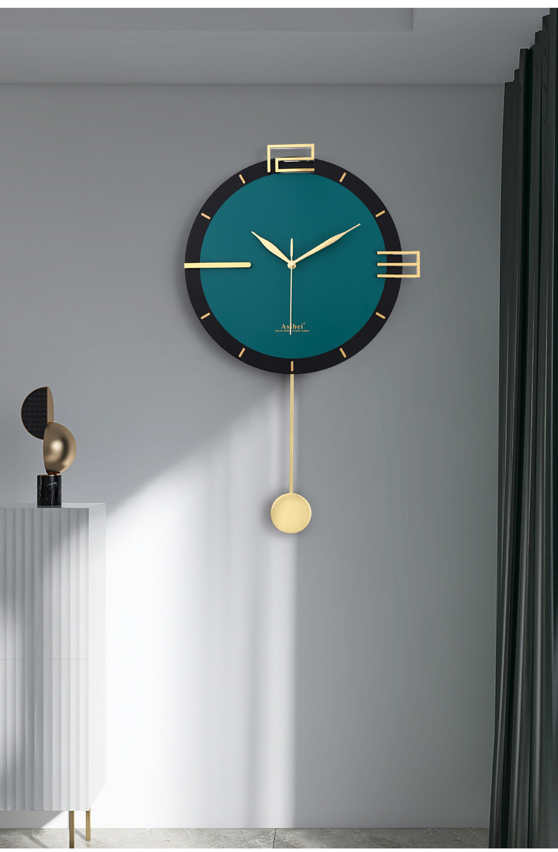 jollyoo家用轻奢挂钟极简创意时钟时尚简约挂表现代客厅挂墙装饰钟表
