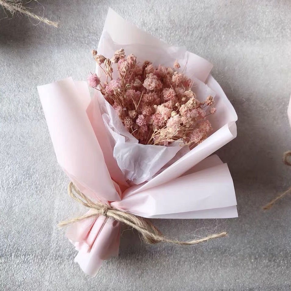 天然满天星玫瑰丹斯菊浪漫迷你永生小干花束礼盒伴手礼礼品ins 6