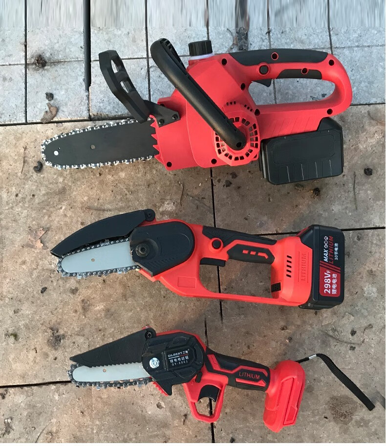 德国捷鸿充电式电锯家用锂电电链锯电动伐木锯手持果园修枝砍树链4寸