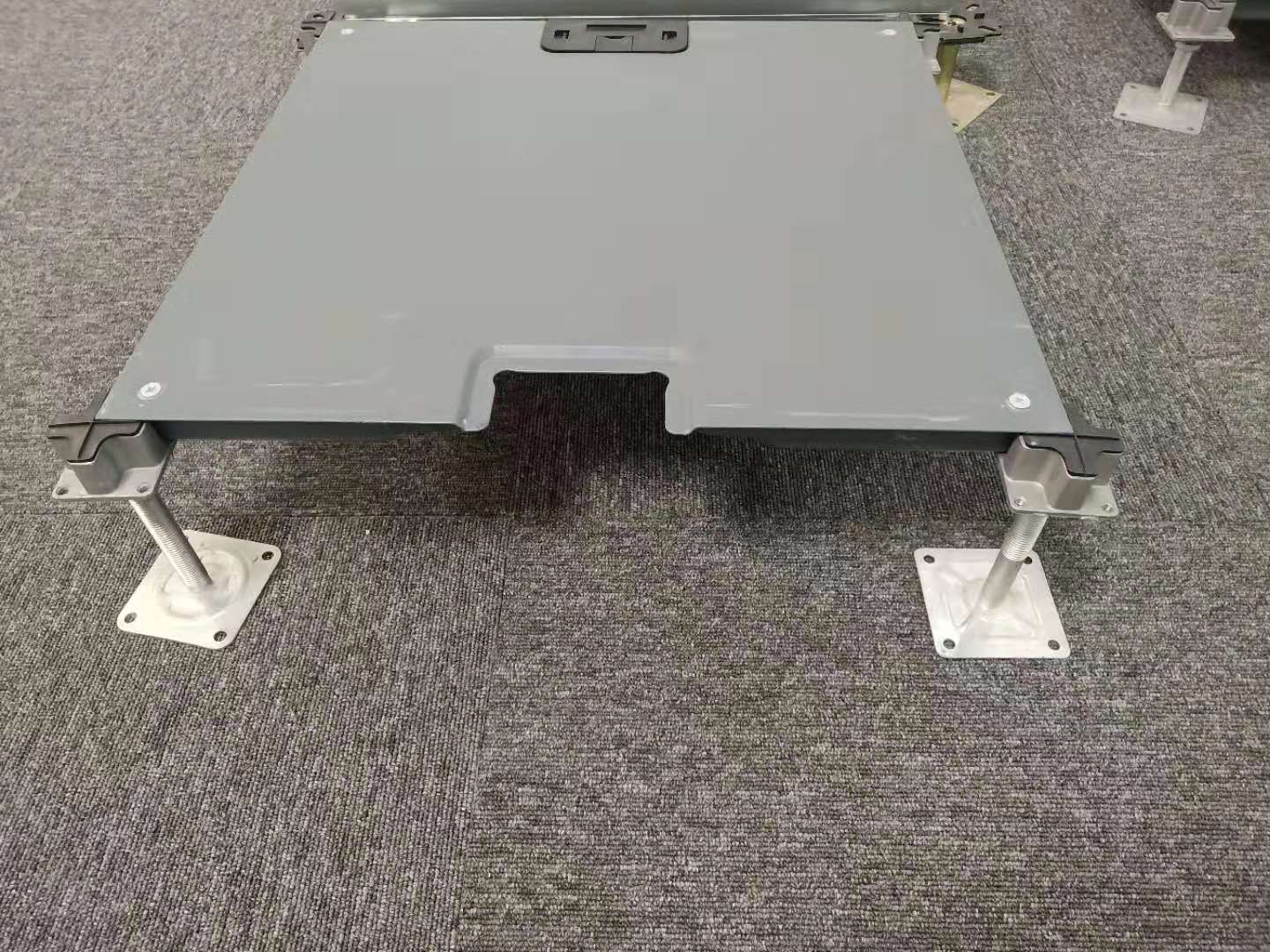 oa网络钢架空地板智能化办公支架机房学校无边活动地板 配600网络地板