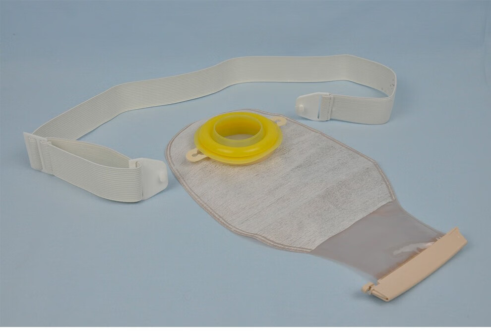 开口造口袋 腰带式切肠术后接便袋家用大便袋肛门造瘘袋 一盒5支装