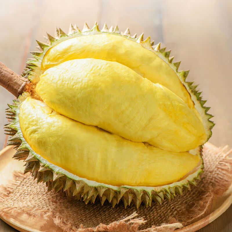 泰国金枕头榴莲一整个新鲜应季水果猫山王榴莲 4-5斤1个装【实惠4房】