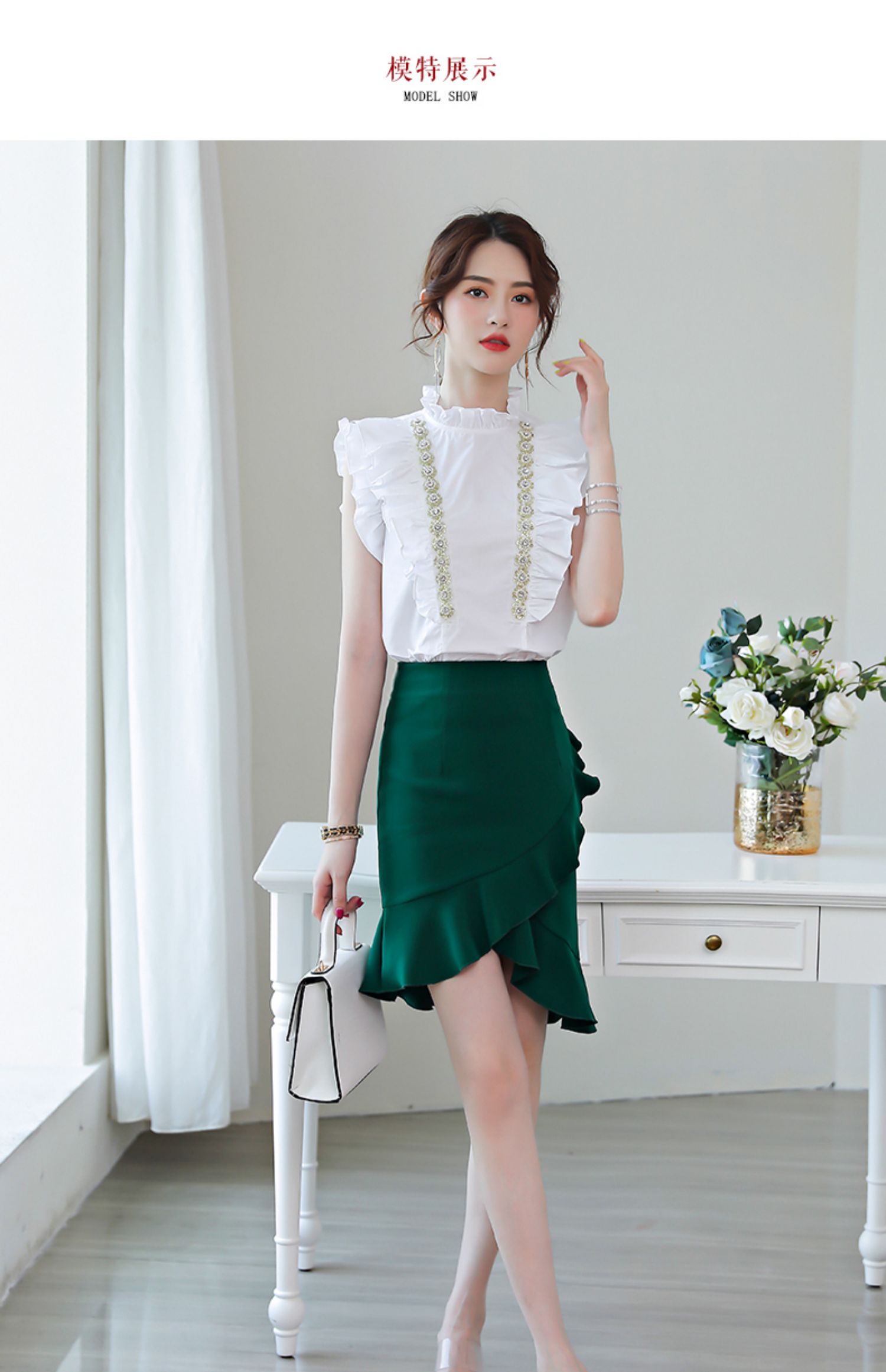 2021夏季新款女轻熟风气质女神范衣服套装收腰裙子显瘦减龄连衣裙