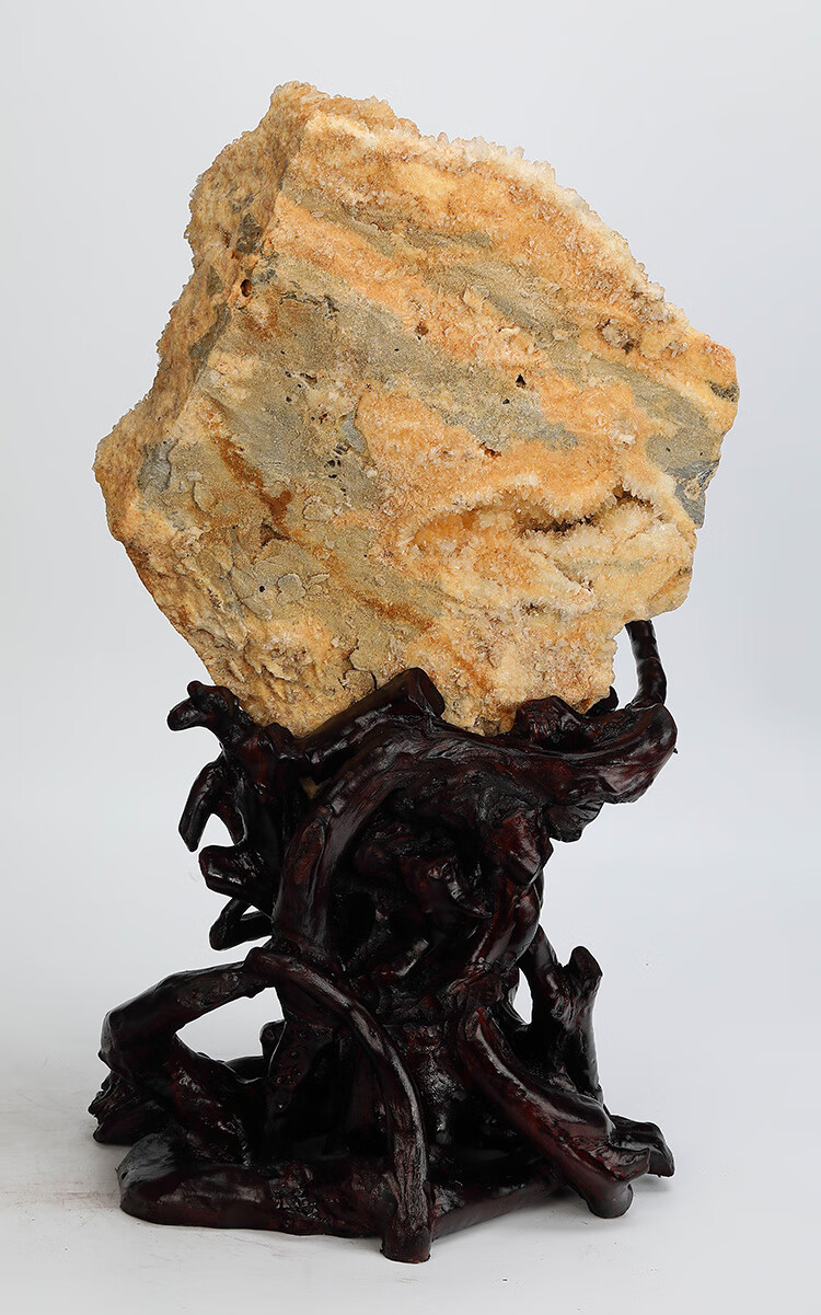 水晶洞巴西黄水晶洞片摆件水晶原石黄色水晶水晶球饰品消磁sn5787h239