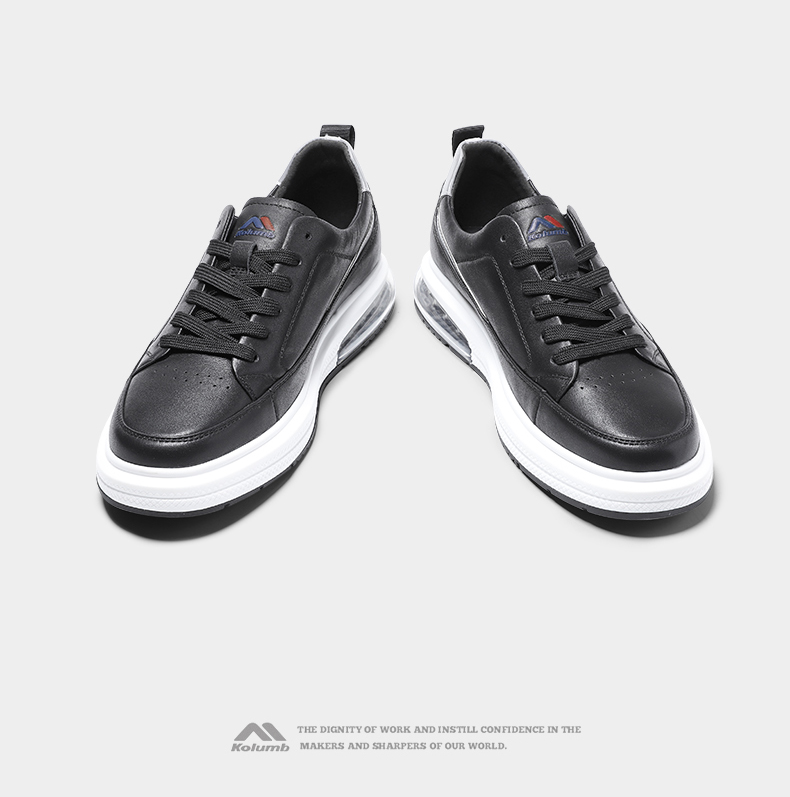 kolumb哥仑步男鞋2021新款鞋子男潮鞋百搭真皮气垫小白鞋男士休闲运动