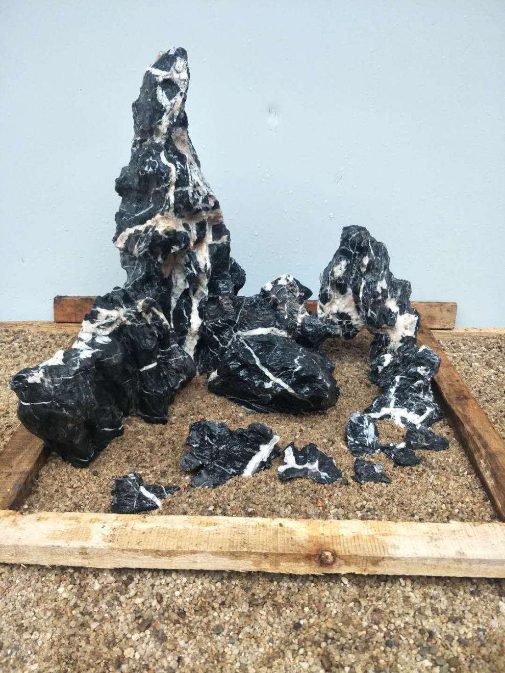 精选青龙石酸洗造景鱼缸装饰小假山山石鱼池制作奇石景造石石青龙酸洗