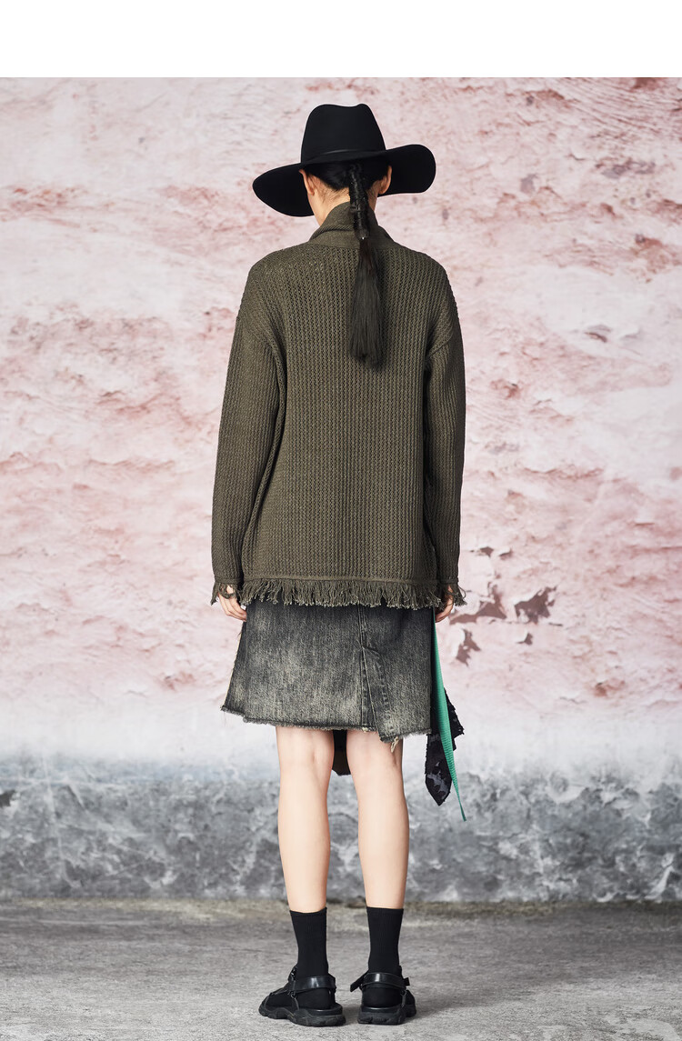 donoratico/达衣岩2021年秋针织衫(嬉戏的小日子之二) 然乌黑 s