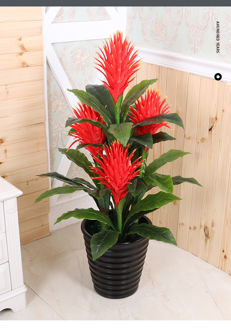 蔻瑞迪假花鸿运当头仿真花落地假树塑料装饰花大型仿真植物盆栽客厅