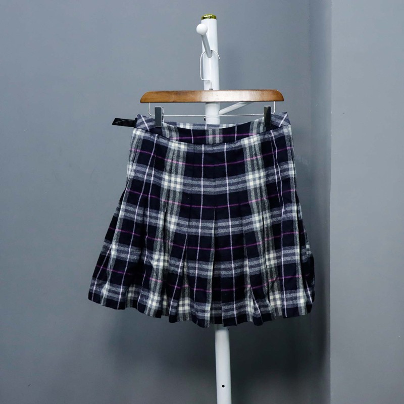 【二手95新】burberry巴宝莉博百利格子女士女款百褶裙女装【图片