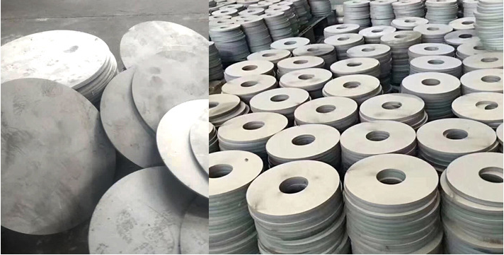 304不锈钢圆片圆板圆形圆钢板激光加工切割带孔拉丝不锈钢板 厚度4