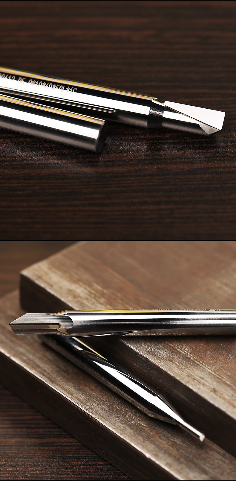 雕刻刀单刃铣刀定心钻头定位钻广告亚克力加工中心雕刻机刀具 φ1.