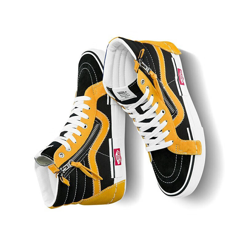 vans范斯男女鞋板鞋sk8-hi cap经典解构拉链休闲鞋时尚潮流帆布鞋vn0