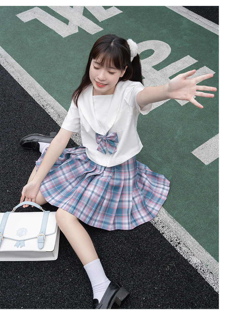 【啦啦酱jk】春告草 恋待蕾 盛夏祷歌等原创jk制服裙格裙 夏季绿格