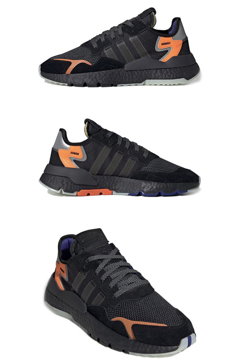 新款夜行者反光跑步鞋三叶草niten jogger爆米花男女休闲运动鞋子 3m