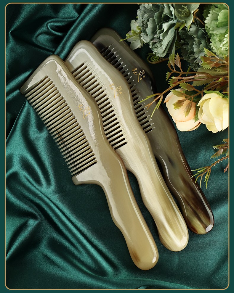 虞美人牦牛角梳子1-3天然牛角梳【图片 价格 品牌 报价】-京东