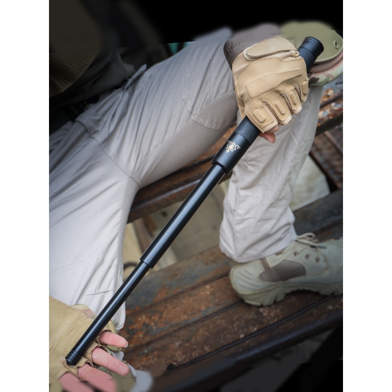 合法防身用品伸缩机械车载防狼车载工具随便携身器鞭子 甲状手柄21寸