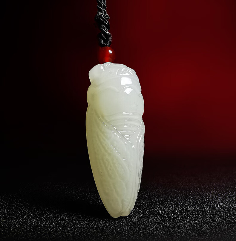 老凤凰和田玉吊坠知了金蝉玉坠男女款一鸣惊人玉石项链挂坠玉佩附证书