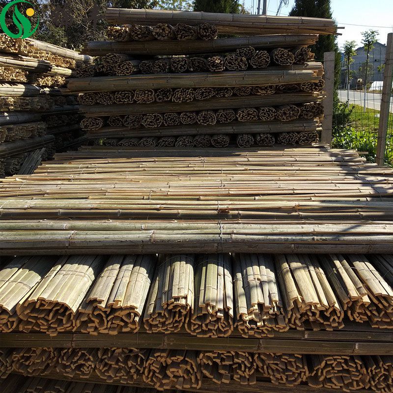 竹片竹条菜棚架子蔬菜大棚菜棚小拱棚竹坯子毛竹片隔断骨架竹条子20片