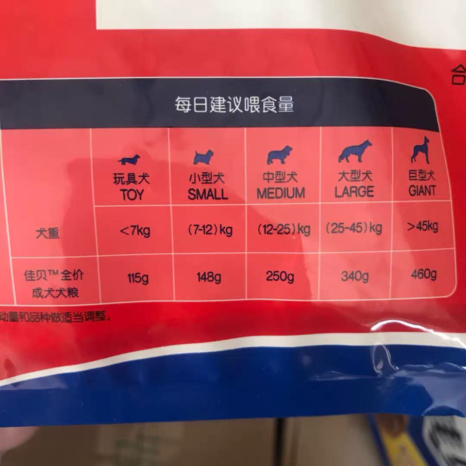 佳贝狗粮通成犬通用型狗粮18kg泰迪金毛德牧萨摩耶犬主粮牛肉味鸡肉味