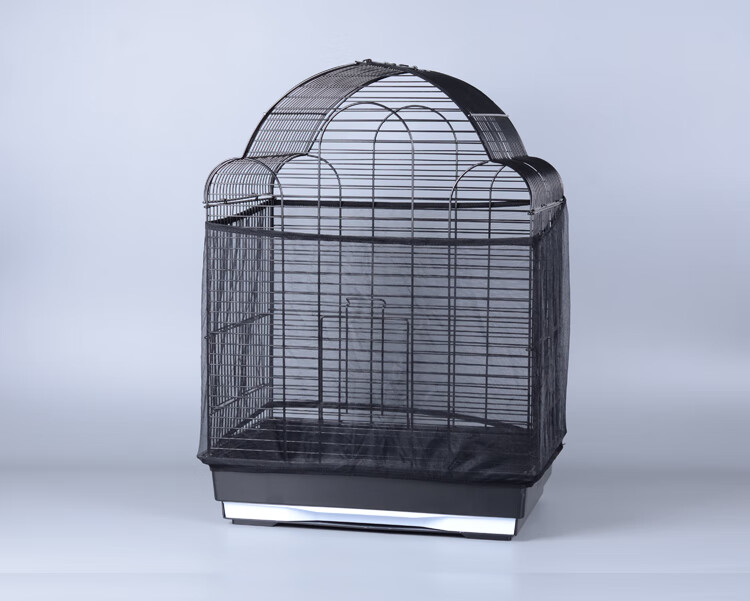 鸟笼罩方形网布鸟笼罩 防尘罩子 鸟笼防溅洒罩 防溅纱网 防羽粉 大