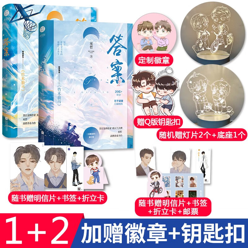 正版答案1 2 共2本完结版巫哲原名竹木狼马晋江文学救赎温暖治愈校园纯爱小说书赠徽章 钥匙扣 答案1 2 共2本 摘要书评试读 京东图书