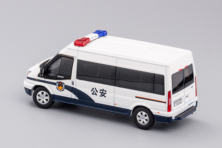 gcd 1:64 福特全顺 警车 消防救护特种车 合金汽车模型车模 救护车