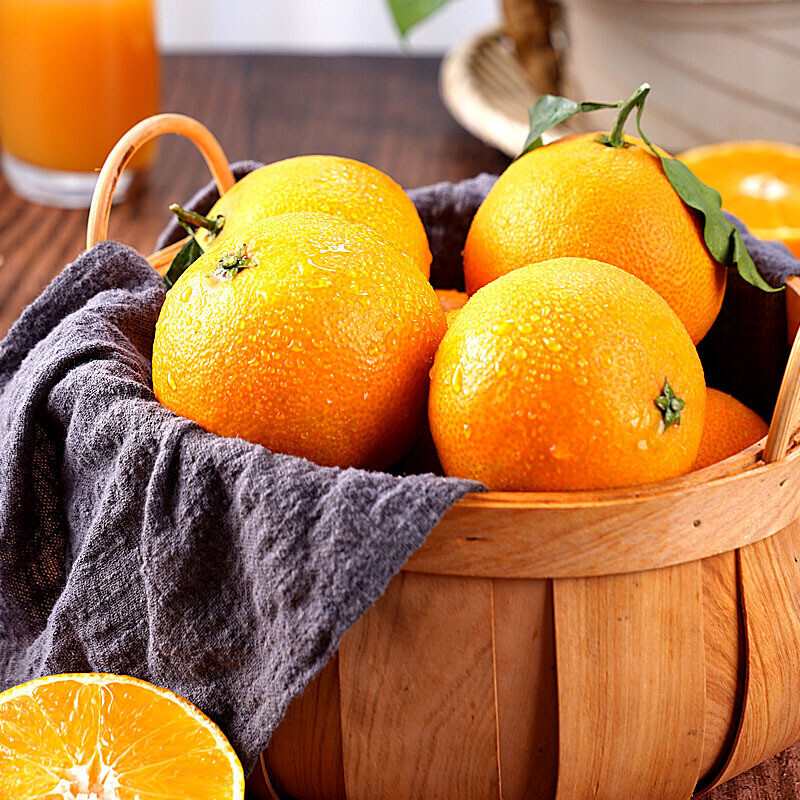 湖南麻阳冰糖橙橙子新鲜手剥甜橙果冻橙当季水果 9斤 中果55-60mm