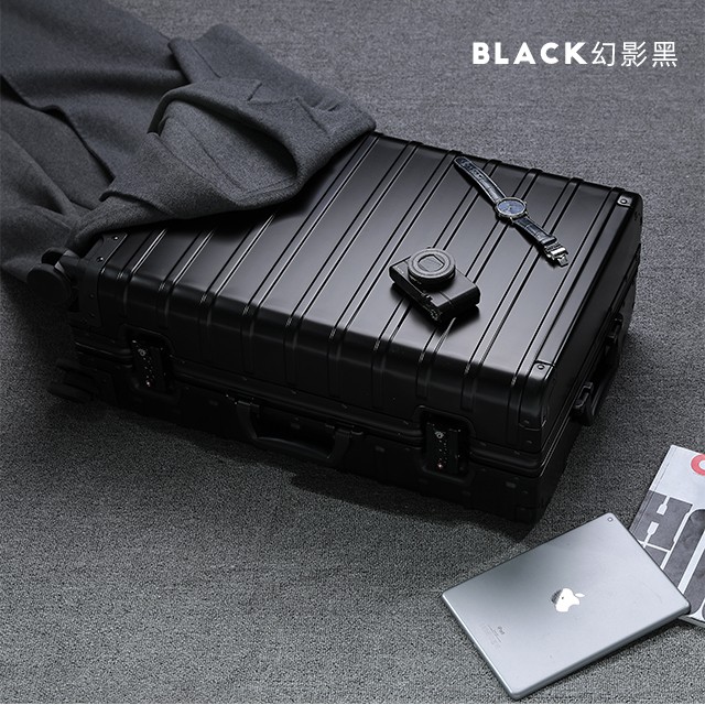 eazz金属箱全铝镁合金行李箱男铝框拉杆箱女登机箱大旅行箱万向轮小