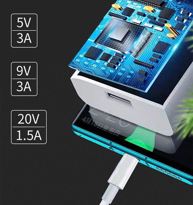 摩卡茶语社 小米9/cc9pro充电器红米k20/k30/note7/8闪充qc4.