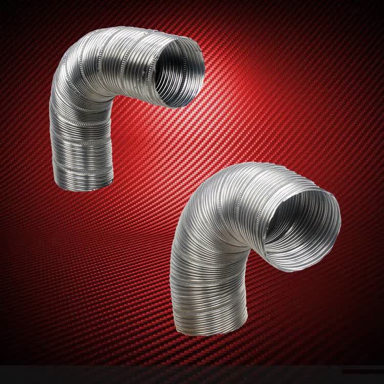 180度弯管接头烟管弯头直通45度波纹管风管接头内径32mm弯头304不锈钢