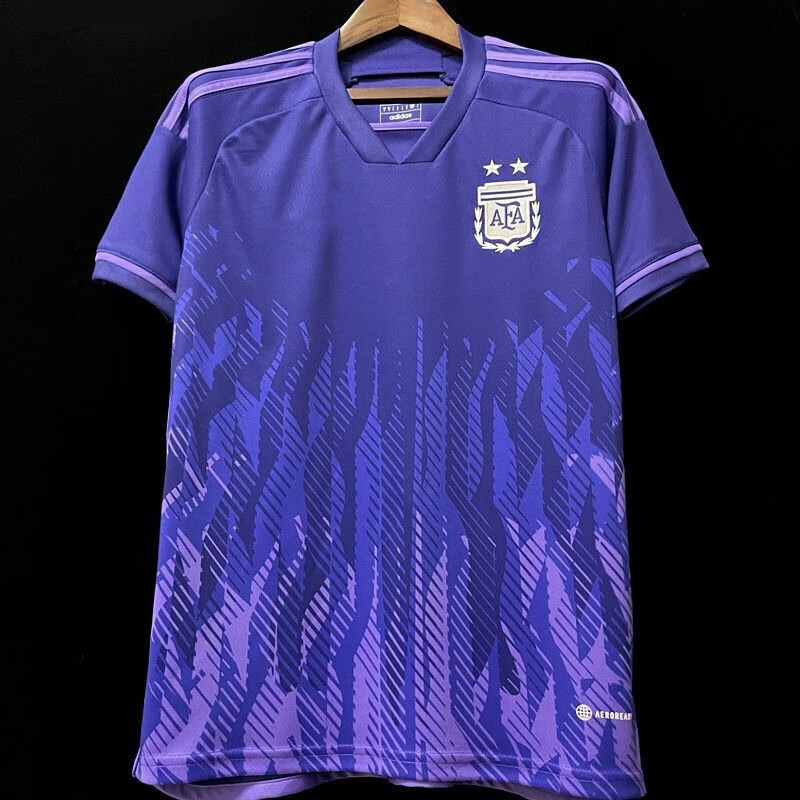泰版2022卡塔尔世界杯阿根廷主客场足球队服10号梅西球衣定制号码 10