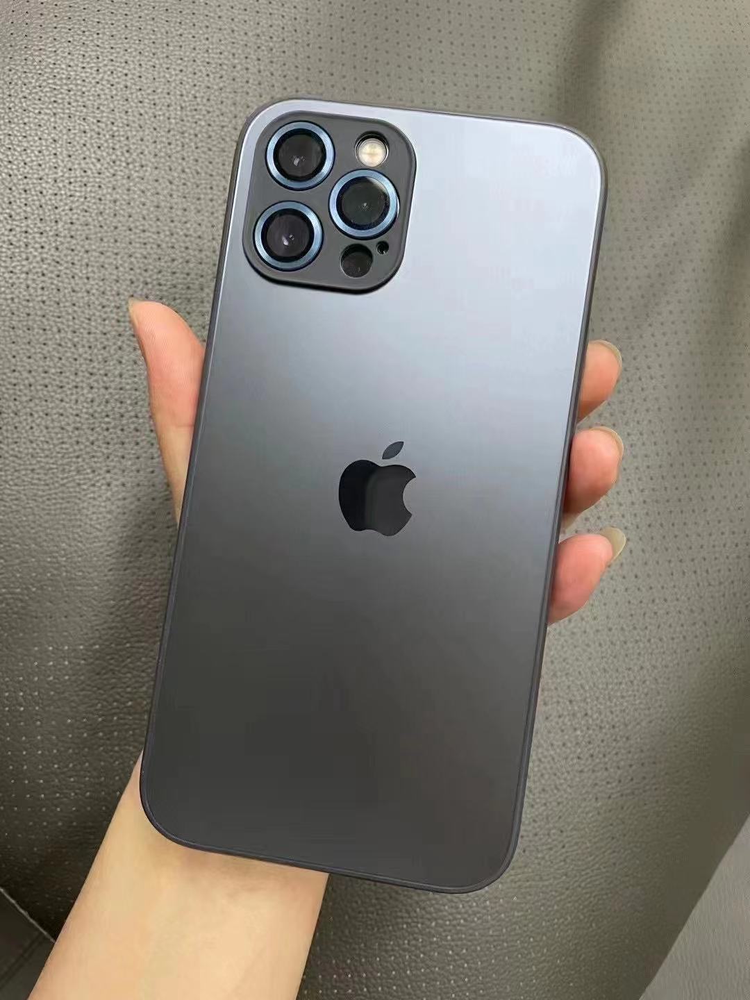 手機殼磨砂玻璃iphone11promax秒變12原機殼防摔全包保護套zuidid