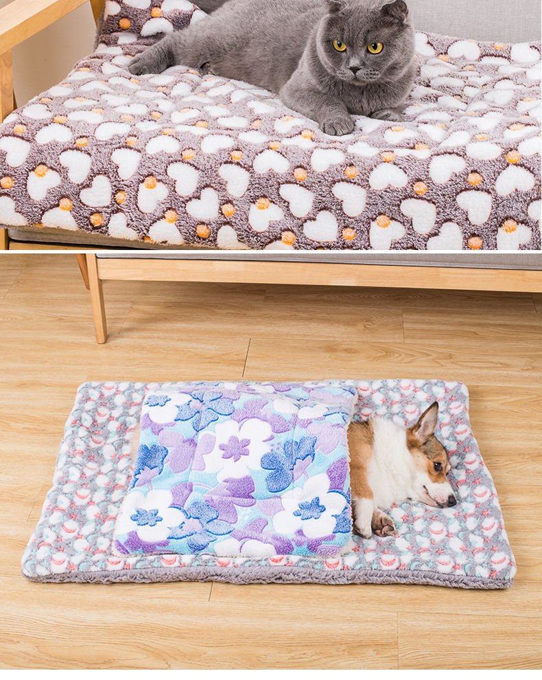 狗狗冬季保暖垫子加厚狗窝垫睡垫结实耐咬猫犬睡觉用棉被子宠物用