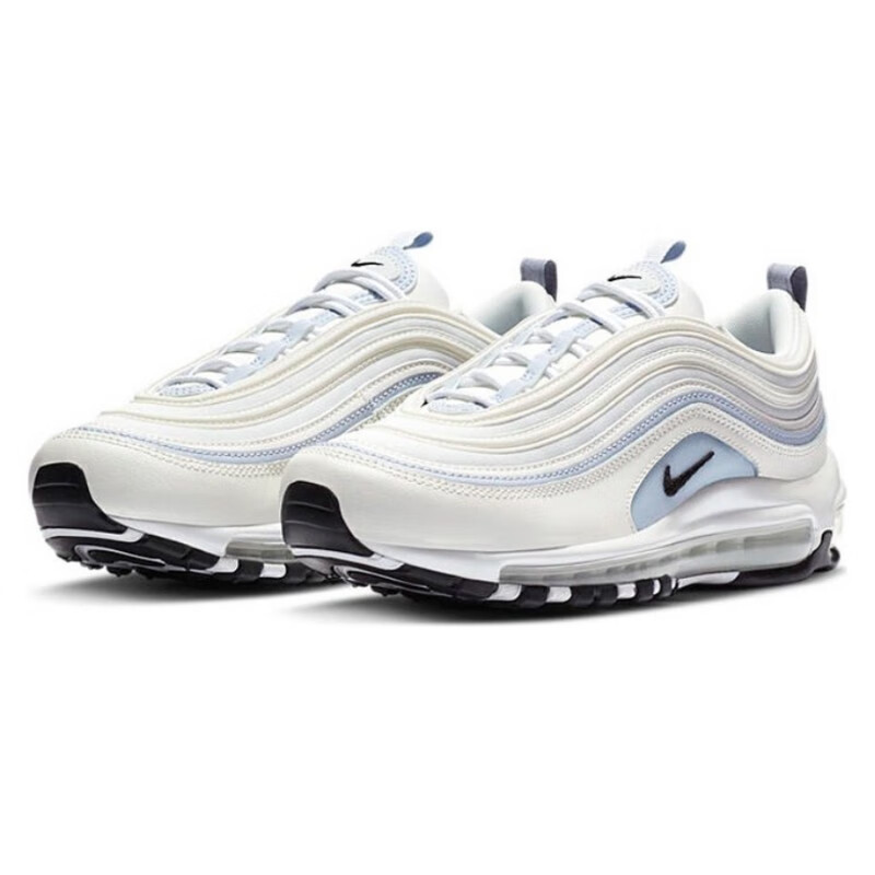 【潮現貨特價】耐克(nike)女鞋air max 97氣墊子彈頭奶白藍休閒輕便