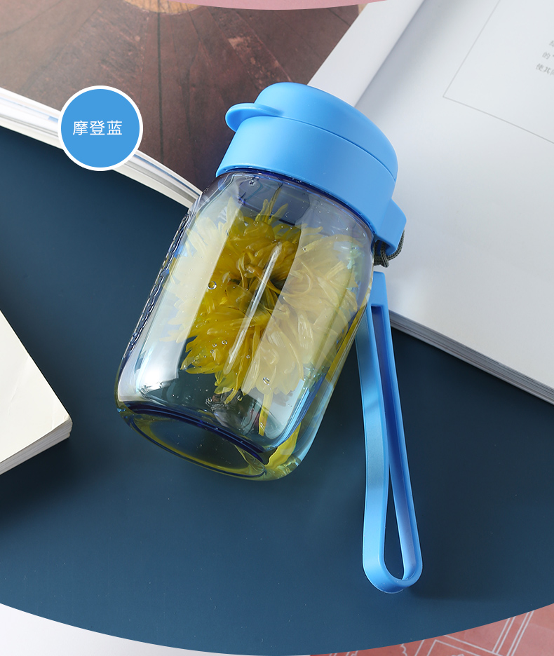 特百惠(tupperware)嘟嘟企鹅杯350ml塑料水杯防漏便携运动夏季水杯