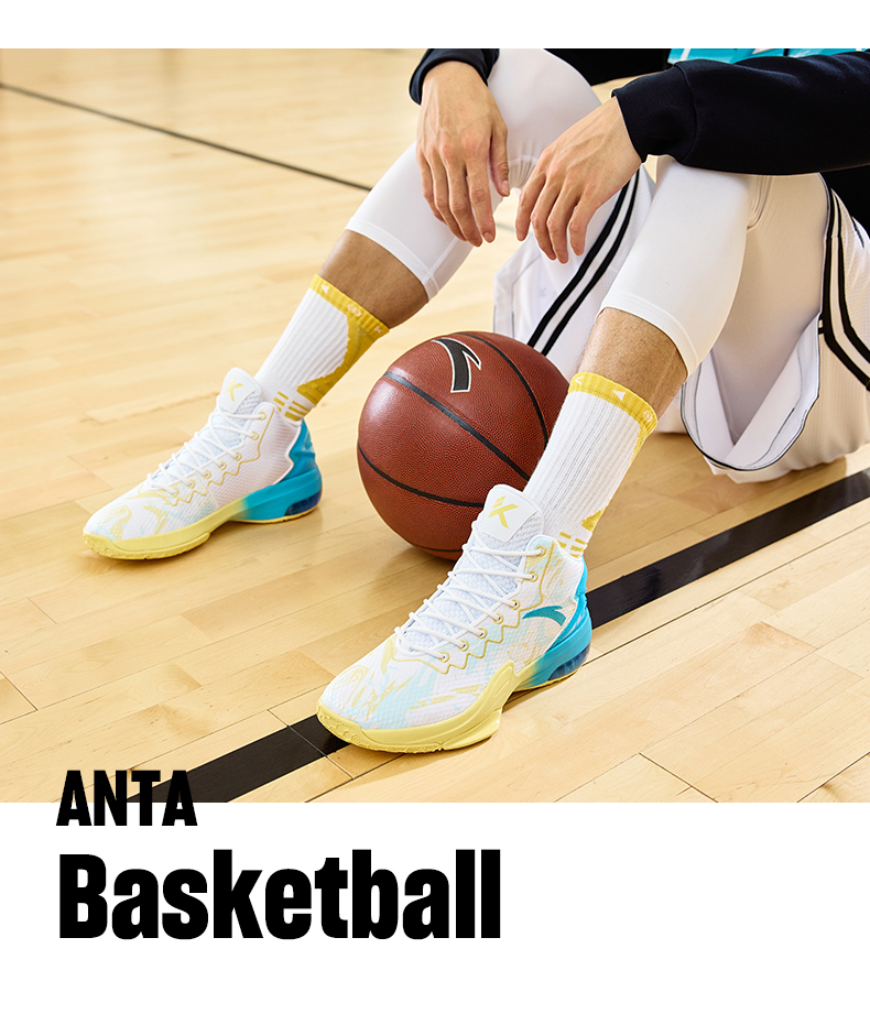 安踏kt3team安踏篮球鞋男汤普森高帮实战靴学生运动鞋耐磨防滑缓震