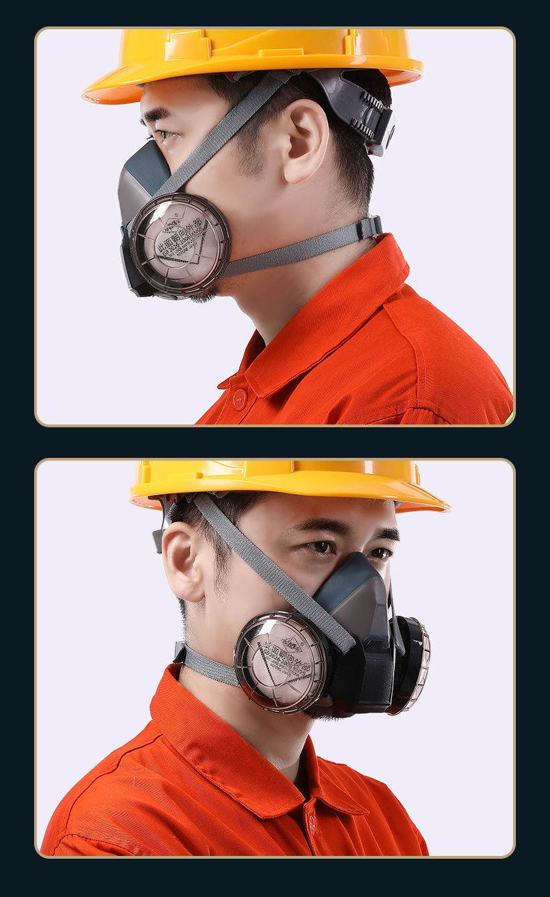 蒙爵防尘口罩工业粉尘防灰尘口罩防毒面罩打磨喷漆透气易清洗口鼻罩