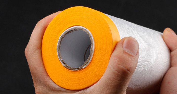 油漆保护膜油漆保护膜喷漆遮蔽膜装修美纹纸家具防灰尘和纸不掉漆踢脚