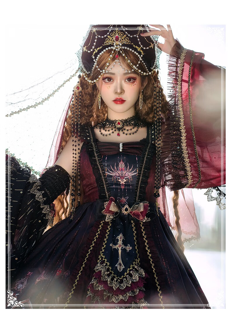 洛丽塔lolita裙新品jsk复古宫廷风优雅cla系茶会裙jsk裙l