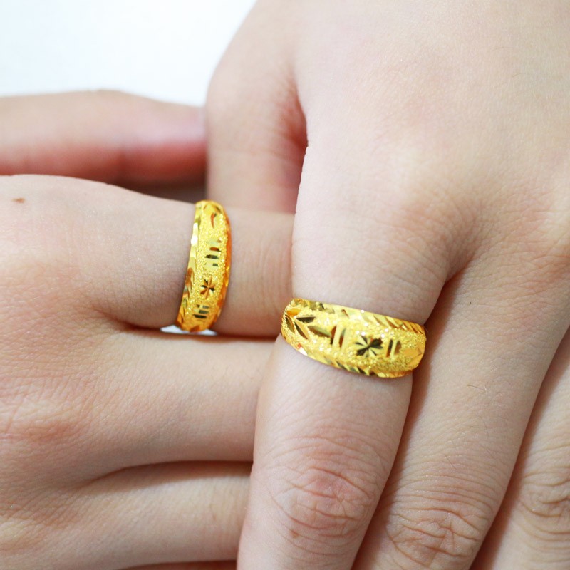 老鳯祥同款黄金戒指999足金男女款戒子满天星金纯金饰品真金首饰妈妈