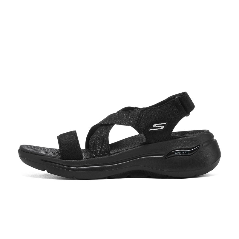 skechers斯凯奇官方 女子缓震软底舒适鞋时尚漏趾运动凉鞋140226