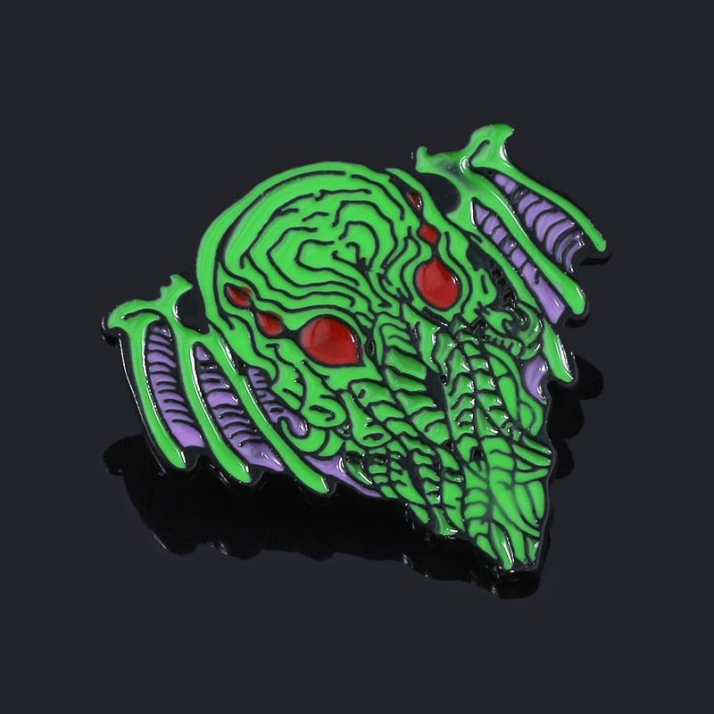 欧美cthulhumythos克苏鲁神话胸针死亡恶魔胸针万圣节礼品x307