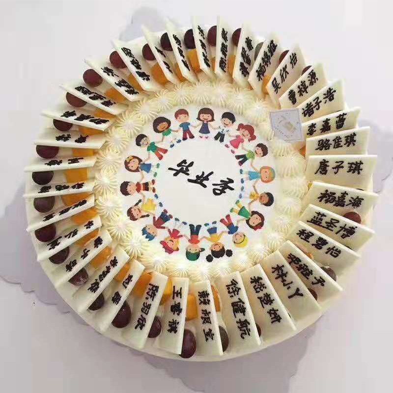 杉茵同学聚会生日蛋糕毕业蛋糕网红创意定制手绘全国同城配送打印款可
